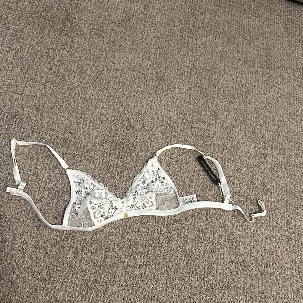 Delicate White Lace Bra